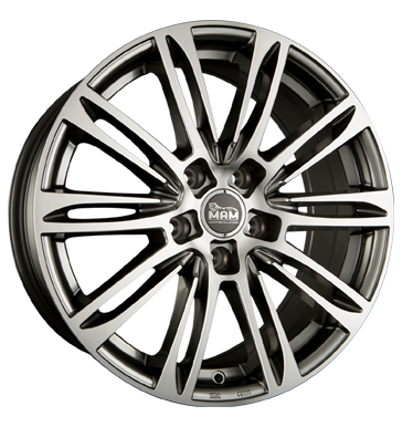 pneumatiky - 7.5x17 5x115 ET40 MAM MAM A4 silber hyper frontpoliert RC design Rfky / Alu Lehk ventil vozy / vozy pneumatick nrad Autoprodejce
