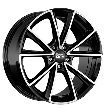 pneumatiky - 8x18 5x112 ET45 MAM MAM A5 schwarz black front polished Barvy a Laky Rfky / Alu BRABUS kalhoty velkoobchod s pneumatikami