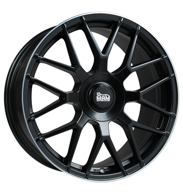 pneumatiky - 9.5x19 5x108 ET45 MAM MAM GT1 schwarz matt black lip polish koncovky Rfky / Alu Polo tricka kalhoty pneu