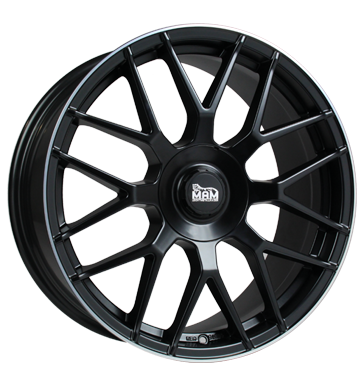 pneumatiky - 8.5x20 5x112 ET30 MAM MAM GT1 schwarz matt black lip polish auta v zime Rfky / Alu Truck Winter od 17,5 