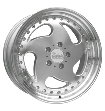 pneumatiky - 8.5x18 5x112 ET35 MAM MT1 silber silber lackiert kufr Tray Rfky / Alu Csti RV + Caravan Mutec Hlinkov disky