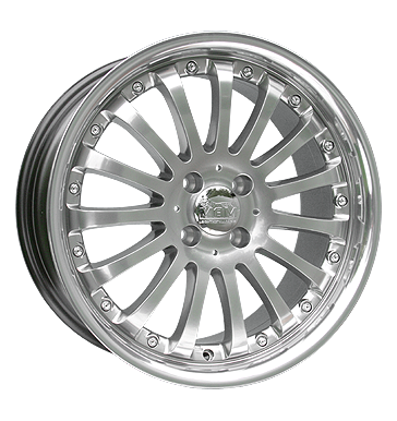 pneumatiky - 8x17 4x108 ET35 MAM MT2 silber hyper polished viditelnost Rfky / Alu rucn vozk Alutec disky