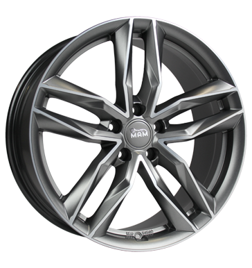 pneumatiky - 8.5x19 5x112 ET45 MAM RS3 silber matt palladium front polish nhradn dly auto trailer Rfky / Alu moped Offroad Mud Terrain pneumatiky