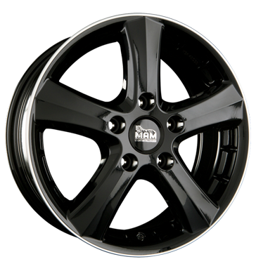pneumatiky - 6.5x16 4x108 ET40 MAM MAM W1N schwarz schwarz randpoliert sapont Rfky / Alu Provozn + Montzn nvod Auto-Tuning + styling pneu