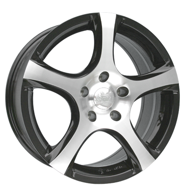 pneumatiky - 6.5x15 5x114.3 ET45 MAM W2 schwarz schwarz poliert Bund bundy Rfky / Alu Rim luzka (nhradn dly) ozdobnmi kryty trhovisko