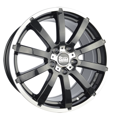 pneumatiky - 5.5x14 4x98 ET35 MAM W3 schwarz schwarz frontpoliert AUDI Rfky / Alu Flip zvaz nrad pneus