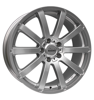 pneumatiky - 7x16 5x120 ET35 MAM W3 silber silber lackiert Offroad Wintergreen Rfky / Alu Inspekcn balky + stavebnice Ronal pneumatiky