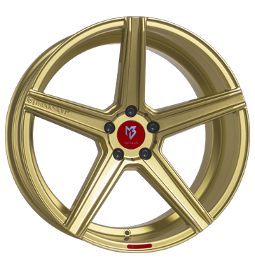 pneumatiky - 8.5x19 5x120 ET42 mbDESIGN KV1 gold gold glänzend Speedline Rfky / Alu Ecanto motec pneumatiky