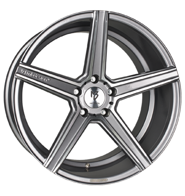 pneumatiky - 12x20 5x130 ET51 mbDESIGN KV1 DC grau / anthrazit Grau glänzend, Konturen poliert propojovac kabely Rfky / Alu Auto-Tuning + styling Zimn kompletn kola (ocel) Velkoobchod