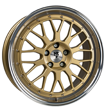 pneumatiky - 7.5x18 4x108 ET20 mbDESIGN LV1 gold Gold glänzend, AuYenbett poliert Motorsport Rfky / Alu Quad Test-kategorie 2 b2b pneu