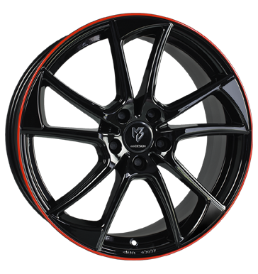 pneumatiky - 7.5x19 5x120 ET45 mbDESIGN MB1 schwarz glanzschwarz Horn rot lackiert Offroad cel rok od 17,5 