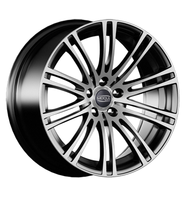pneumatiky - 9.5x19 5x120 ET35 Modul Wheels MD2 grau / anthrazit grau poliert nosic kol Rfky / Alu motec kmh-Wheels pneu