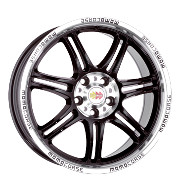 pneumatiky - 7.5x17 5x114.3 ET40 Momo Corse schwarz schwarz regly pneumatik Rfky / Alu brzdov dly Chlazen - Air disky