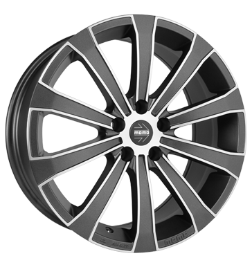 pneumatiky - 8x18 5x115 ET40 Momo Europe grau / anthrazit matt carbon black polished Bund bundy Rfky / Alu Offroad Mud Terrain csti tela trziste