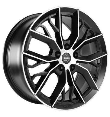 pneumatiky - 7.5x17 5x100 ET42 Momo Massimo schwarz matt black polished mikiny Rfky / Alu Truck cel rok automobilov sady Hlinkov disky