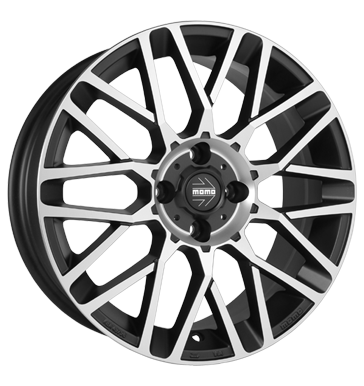 pneumatiky - 7x17 4x108 ET25 Momo Revenge EVO schwarz matt black polished kolobezka zvodn Rfky / Alu pilotn bundy Kamiony pln rok od 17,5 