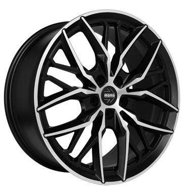 pneumatiky - 9.5x19 5x112 ET45 Momo Spider schwarz matt black polished CARLSSON Rfky / Alu KOLA Kombinzy / kombinace pneumatiky