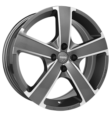 pneumatiky - 6.5x15 4x108 ET18 Momo Win Pro EVO grau / anthrazit glossy anthracite polished mikiny Rfky / Alu motor nstroj ventil Autodlna