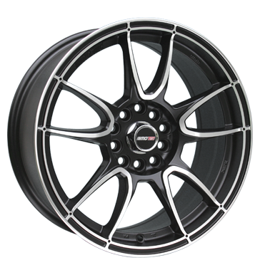 pneumatiky - 7.5x17 5x120 ET30 Motec Nitro schwarz schwarz matt poliert Wheelworld Rfky / Alu palivo Csti RV + Caravan trhovisko