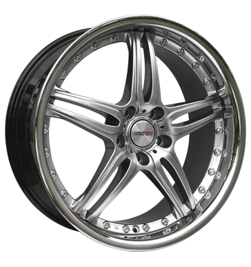 pneumatiky - 9.5x19 5x120 ET15 Motec Pantera schwarz hyper black m. Edelstahlbett motocykl Rfky / Alu baterie AZEV pneu b2b