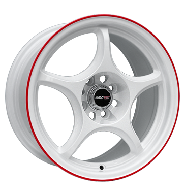 pneumatiky - 8x15 4x100 ET20 Motec Racing light weiss weiY mit rotem Ring nrad Rfky / Alu Autordio Rarity Zesilovac Prslusenstv Autoprodejce