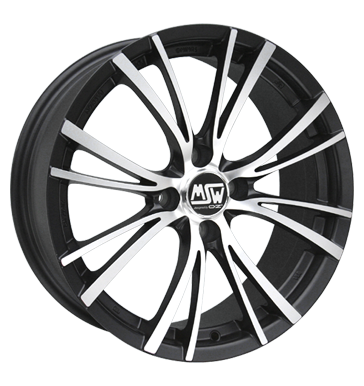 pneumatiky - 7x17 4x108 ET25 MSW 20 schwarz schwarz matt voll poliert Offroad cel rok Rfky / Alu autokosmetiky propojovac kabely pneus