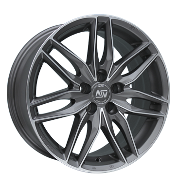 pneumatiky - 6.5x15 5x112 ET45 MSW 24 grau / anthrazit gun metal poliert kozel Rfky / Alu Baro Auto-Tuning + styling velkoobchod s pneumatikami