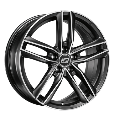 pneumatiky - 7x16 5x105 ET35 MSW 26 grau / anthrazit matt dark titanium vollpoliert VOLKSWAGEN Rfky / Alu Spurverbreiterung Tube: zklopky disky