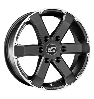 pneumatiky - 7.5x17 6x139.7 ET50 MSW 46 schwarz schwarz matt poliert Speciln dly pro auta Rfky / Alu Prslusenstv a literatura ALCOA b2b pneu