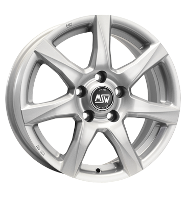 pneumatiky - 7.5x17 5x112 ET50 MSW 77 silber full silver Kabely a konektory Rfky / Alu zesilovac Wheelworld velkoobchod s pneumatikami