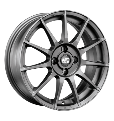 pneumatiky - 7x17 4x108 ET25 MSW 85 schwarz matt gunmetal tesnen Rfky / Alu Pce o automobil + drzba Hreby / Matice Autoprodejce