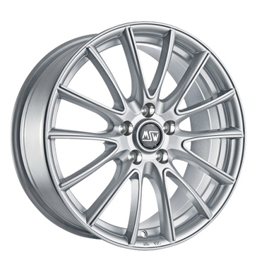 pneumatiky - 7.5x18 5x114.3 ET45 MSW 86 silber silber peugeot Rfky / Alu sluzba celogumov pneu