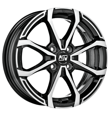 pneumatiky - 5.5x14 4x108 ET24 MSW X4 schwarz gloss black full polished kola z lehkch slitin Rfky / Alu Leichtkraftrad dly sluzba pneu b2b