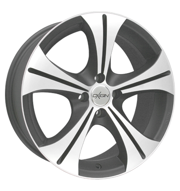 pneumatiky - 7.5x17 4x114.3 ET42 Oxigin 01 grau / anthrazit gun metal polish Lehk ventil vozy / vozy Rfky / Alu Lehk nkladn vozidla pln rok od 17,5 