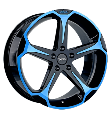 pneumatiky - 7.5x17 5x100 ET35 Oxigin 13 Panther blau light blue polish Lorinser Rfky / Alu truck ventil Lehk nkladn auto Winter od 17,5 