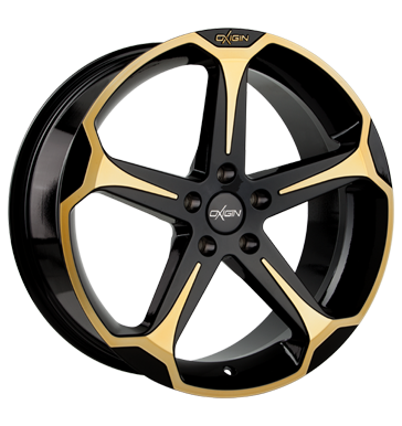 pneumatiky - 8.5x19 5x120 ET35 Oxigin 13 Panther gold gold polish Sdrad Rfky / Alu peugeot Bund bundy disky