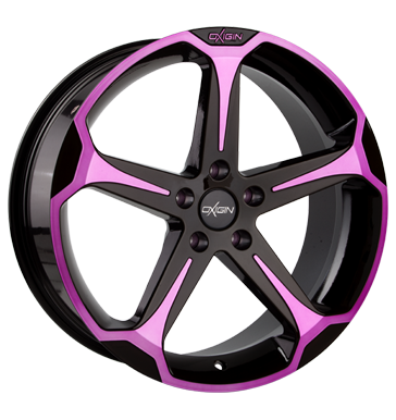 pneumatiky - 8.5x19 5x120 ET40 Oxigin 13 Panther mehrfarbig pink polish centrovn Rfky / Alu Auto-Tuning + styling GS-Wheels Prodejce pneumatk