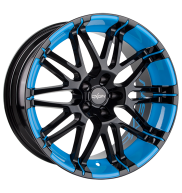 pneumatiky - 8.5x18 5x100 ET35 Oxigin 14 Oxrock schwarz foil blue MPT Rfky / Alu recnk Inspekcn balky + stavebnice velkoobchod s pneumatikami