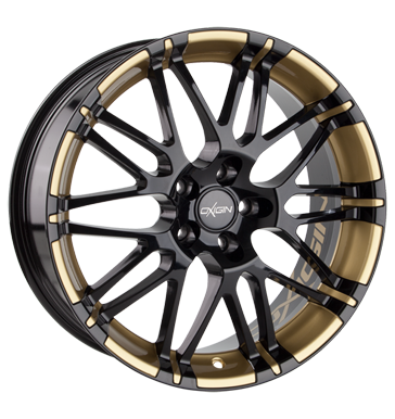 pneumatiky - 8.5x18 5x110 ET32 Oxigin 14 Oxrock schwarz foil gold prslusenstv Rfky / Alu G-KOLO trkolka Part pneumatiky