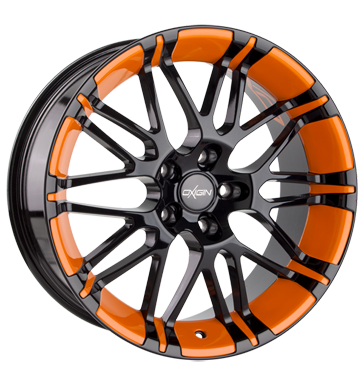 pneumatiky - 7.5x17 5x100 ET35 Oxigin 14 Oxrock schwarz foil orange skladovac boxy Rfky / Alu Oldtimer Hadice / Chafers Velkoobchod