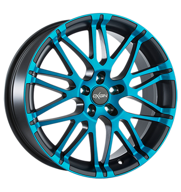 pneumatiky - 9.5x19 5x114.3 ET35 Oxigin 14 Oxrock blau light blue polish matt kmh-Wheels Rfky / Alu tesnen motocykl ventil Autoprodejce