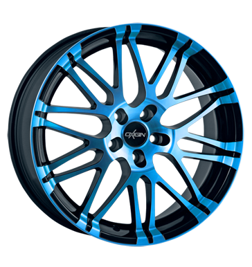 pneumatiky - 8.5x18 5x100 ET35 Oxigin 14 Oxrock blau light blue polish BRABUS Rfky / Alu bundy Workshop vozk pneus