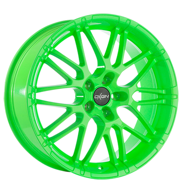 pneumatiky - 9.5x20 5x112 ET35 Oxigin 14 Oxrock grün neon green EXCENTRI Rfky / Alu kombinza Single Arm pneu