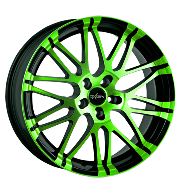 pneumatiky - 8.5x20 5x120 ET15 Oxigin 14 Oxrock grün neon green polish ventil auta Rfky / Alu prce Hreby / Matice pneus