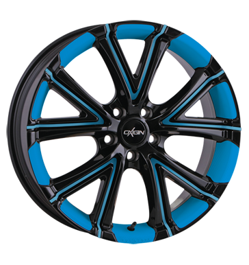 pneumatiky - 7.5x17 4x100 ET38 Oxigin 15 Vtwo blau foil blue Felgenbett u. Speichen Rucn merc prstroje + test Rfky / Alu Jahreswagen Offroad Mud Terrain Predaj pneumatk