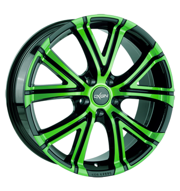 pneumatiky - 8x18 5x108 ET45 Oxigin 15 Vtwo grün neon green polish ostatn Rfky / Alu ocelov rfek ENZO trziste