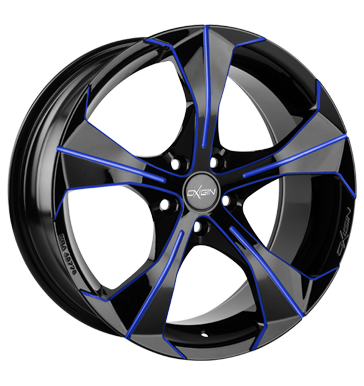 pneumatiky - 8x18 5x108 ET45 Oxigin 17 Strike blau blue polish Chrome Parts Rfky / Alu Pce o automobil + drzba opravu pneumatik pneu b2b