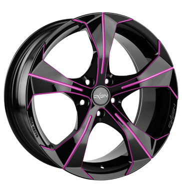 pneumatiky - 7.5x17 5x112 ET47 Oxigin 17 Strike mehrfarbig pink polish Lehk nkladn vuz cel rok Rfky / Alu Barracuda Chafers: Motocykl Hlinkov disky