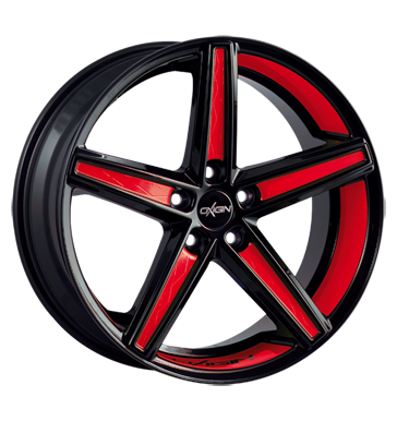 pneumatiky - 10x22 5x130 ET45 Oxigin 18 Concave mehrfarbig foil red Felgenbett u. Speichen Opel Rfky / Alu Momo ocelov rfek pneumatiky
