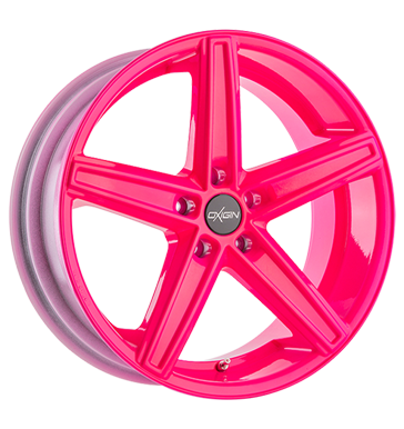 pneumatiky - 7.5x18 5x112 ET35 Oxigin 18 Concave pink neon pink Smoor Rfky / Alu rukavice kozel Autoprodejce
